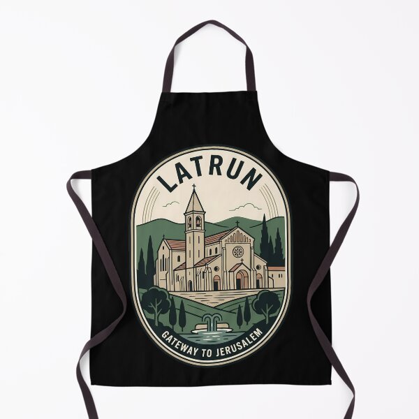 Item preview, Latrun Abbey Jerusalem Gateway Vintage Travel Emblem designed and sold by k3rstman1.