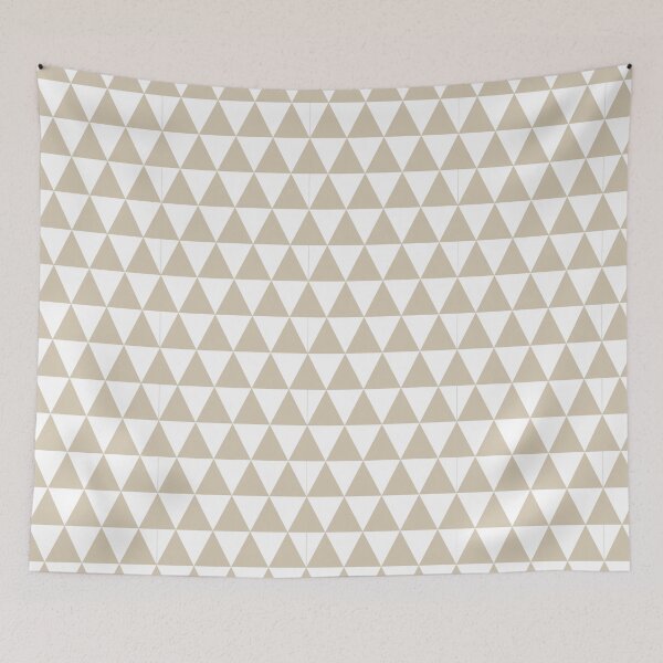 Item preview, White And Sand Triangle Grid Pattern designed and sold by pattern-archive.