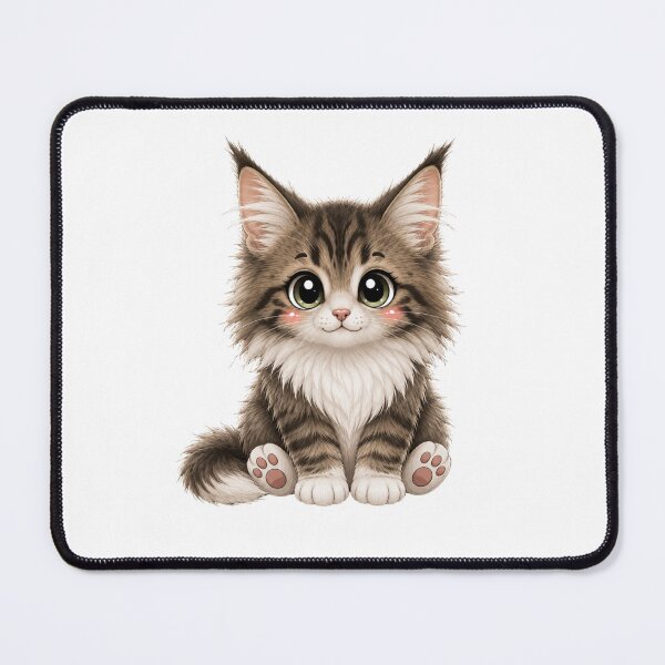 Item preview, Cute Norwegian Forest Kitten designed and sold by MySthore.