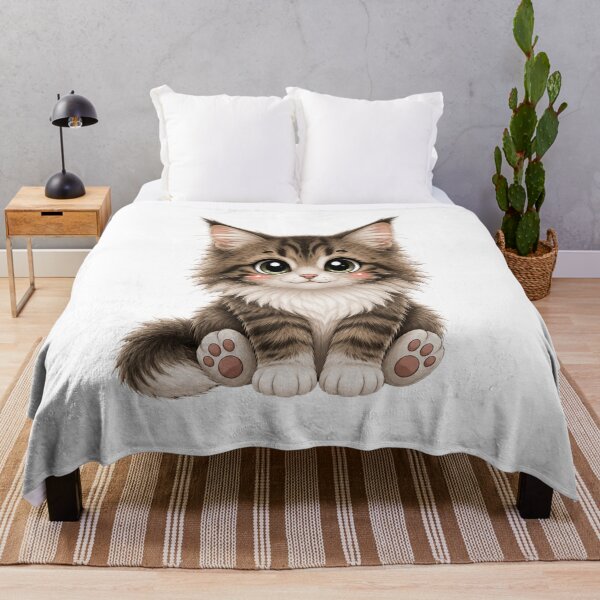 Item preview, Cute Norwegian Forest Kitten designed and sold by Mysthor-Designs.