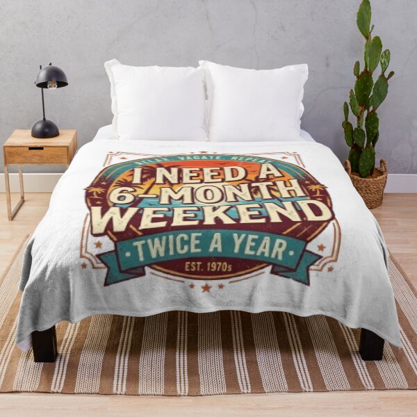 Item preview, I Need A 6-Month Weekend Funny Vintage T-Shirt | Retro Vacation Typography | Summer Holiday Graphic Tee designed and sold by Faisal Shah.