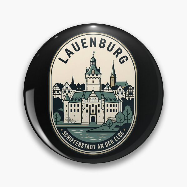 Item preview, Lauenburg Germany Vintage Travel Emblem Schifferstadt Elbe designed and sold by k3rstman1.
