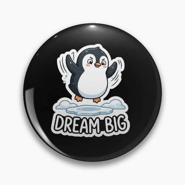 Item preview, Cute Penguin Jumping Dream Big Illustration designed and sold by Owcomm.
