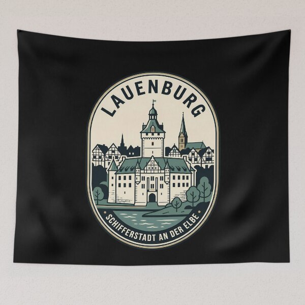 Item preview, Lauenburg Germany Vintage Travel Emblem Schifferstadt Elbe designed and sold by k3rstman1.