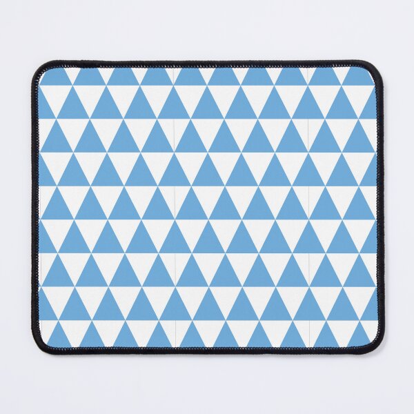 Item preview, White And Sky Blue Triangle Grid Pattern designed and sold by pattern-archive.