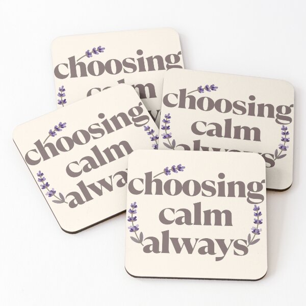 Item preview, Choosing Calm Always – Inspirational Wellness Typography Design designed and sold by CosmicQuietStudio.