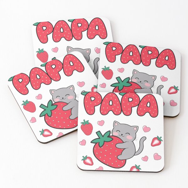 Item preview, Cute Strawberry Cat Papa designed and sold by MOCH- ART.