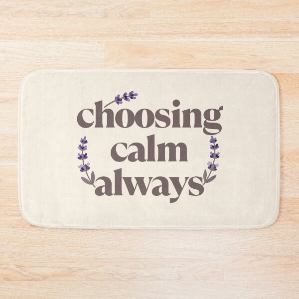 Item preview, Choosing Calm Always – Inspirational Wellness Typography Design designed and sold by CosmicQuietLab.