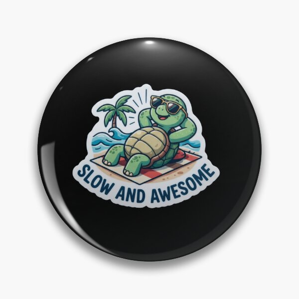Item preview, Cool Turtle Relaxing on Tropical Beach designed and sold by Owcomm.