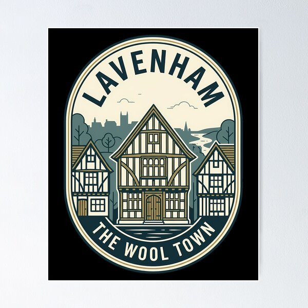 Item preview, Lavenham The Wool Town Vintage Travel Emblem designed and sold by k3rstman1.