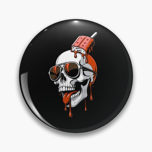 Item preview, Melting Skull Ice Pop designed and sold by Wild Ink Works.