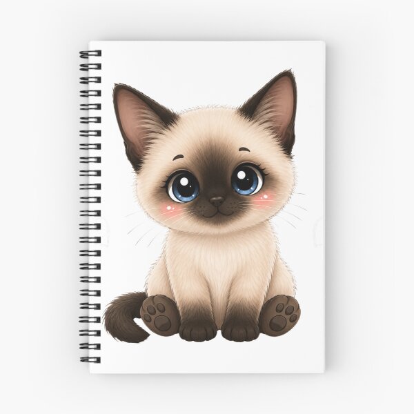 Item preview, Cute Siamese Kitten designed and sold by Mysthor-Designs.