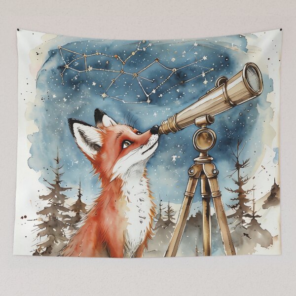 Item preview, The Astronomer Fox designed and sold by ONYX Pixee.
