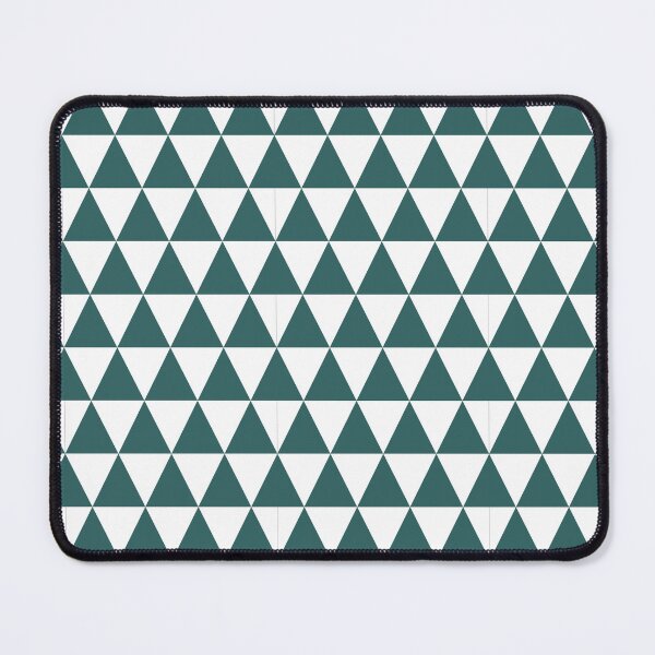 Item preview, White And Teal Triangle Grid Pattern designed and sold by pattern-archive.