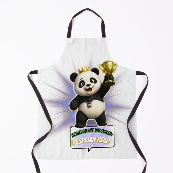 Item preview, Cute Gamer Panda Achievement Unlocked Respawn Ready Gaming Sticker designed and sold by EnginerdStudio.