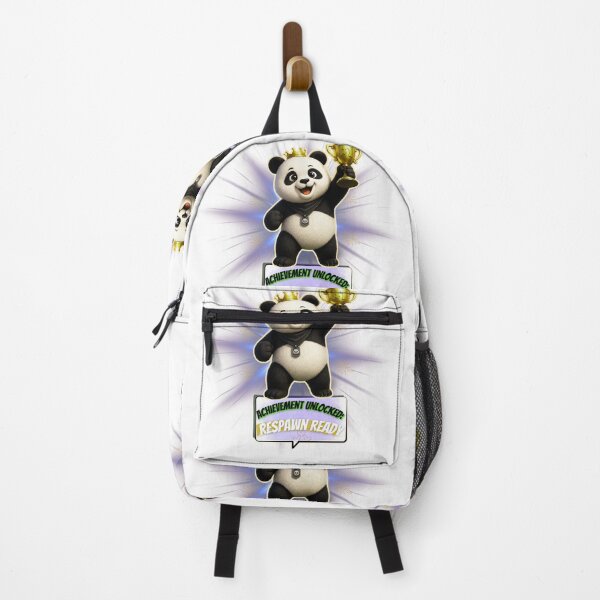 Item preview, Cute Gamer Panda Achievement Unlocked Respawn Ready Gaming Sticker designed and sold by EnginerdStudio.