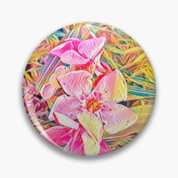 Item preview, Impressionist Oleander Pink Flower Tropical Garden Digital Painting designed and sold by BalkanBloom.