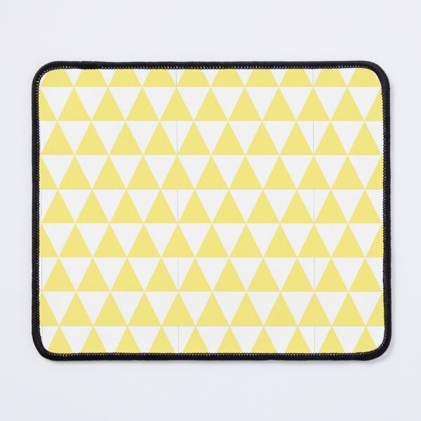 Item preview, White And Yellow Triangle Grid Pattern designed and sold by pattern-archive.