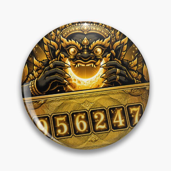 Item preview, Thai Lottery Rahu — Lucky Fortune Gold Emblem designed and sold by NUFADE.