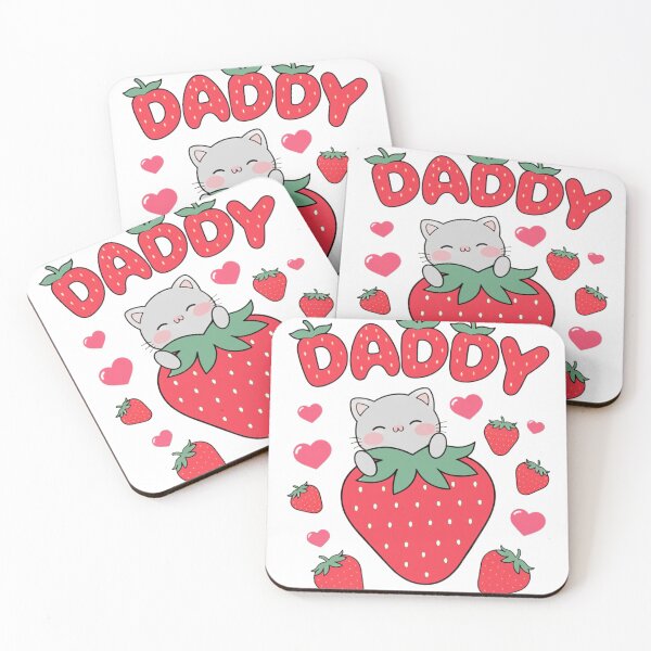 Item preview, Cute Strawberry Cat Daddy designed and sold by Tafa_Design.