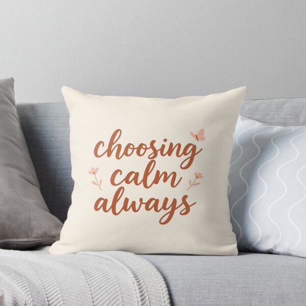 Item preview, Choosing Calm Always – Healing Lifestyle Affirmation Quote designed and sold by CosmicQuietStudio.