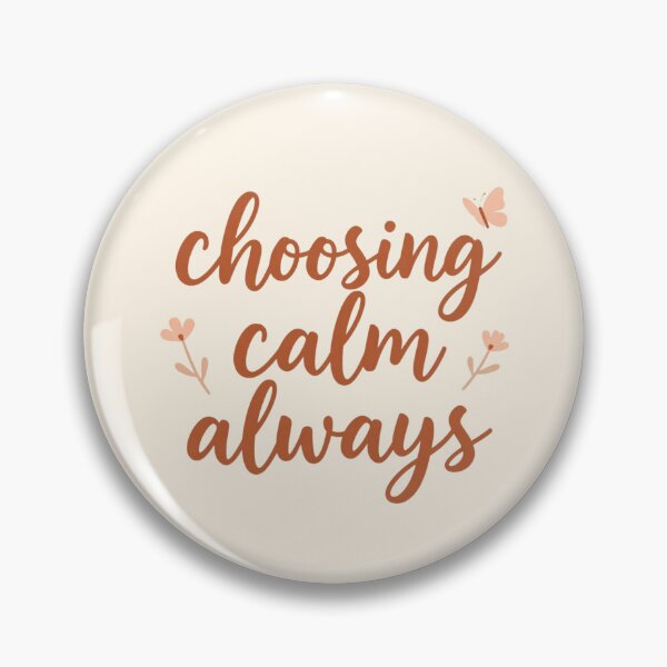 Item preview, Choosing Calm Always – Healing Lifestyle Affirmation Quote designed and sold by CosmicQuietLab.