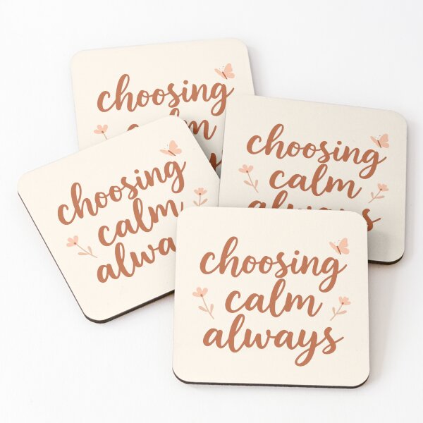 Item preview, Choosing Calm Always – Healing Lifestyle Affirmation Quote designed and sold by CosmicQuietStudio.