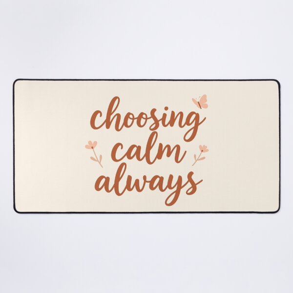 Item preview, Choosing Calm Always – Healing Lifestyle Affirmation Quote designed and sold by CosmicQuietStudio.