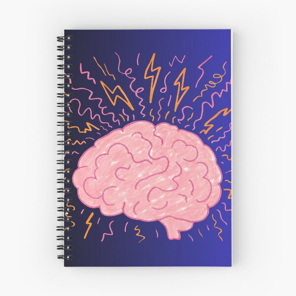 Item preview, Brainstorm Energy - Vibrant Electric Brain Illustration designed and sold by ranivibes008.