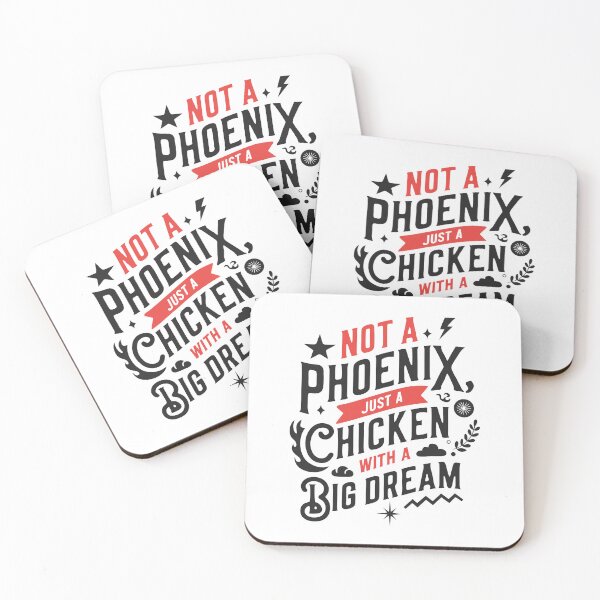 Item preview, Funny Chicken Motivation Typography Quote designed and sold by smdrndr.