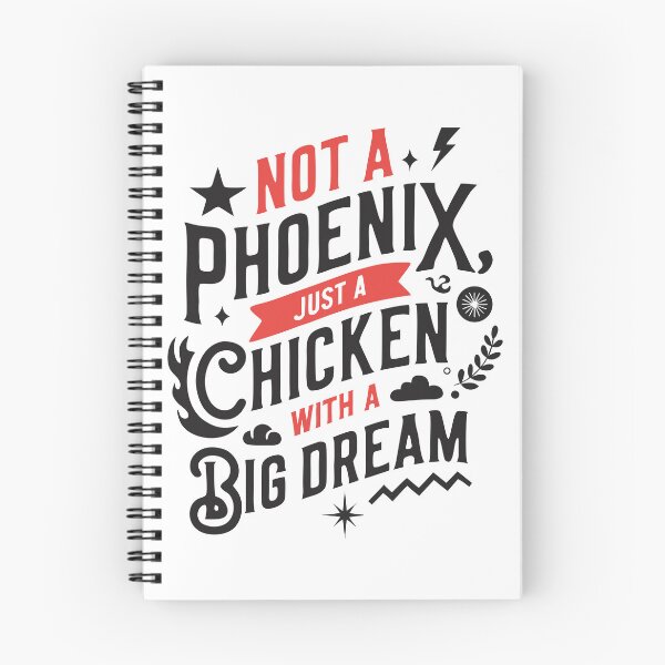 Item preview, Funny Chicken Motivation Typography Quote designed and sold by smdrndr.