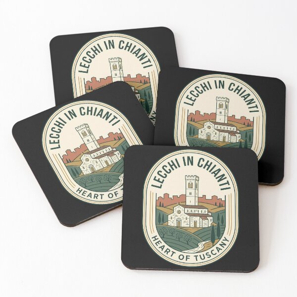 Item preview, Lecchi In Chianti Vintage Travel Emblem Tuscany designed and sold by k3rstman1.