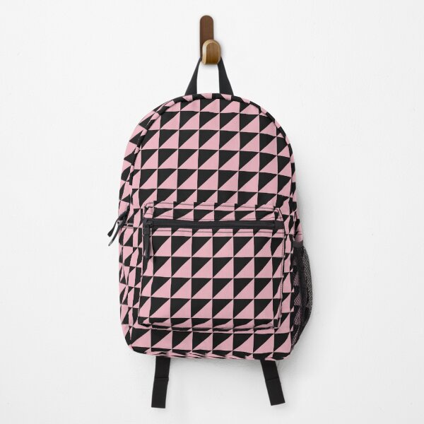Item preview, Black And Blush Triangle Mosaic Pattern designed and sold by pattern-archive.