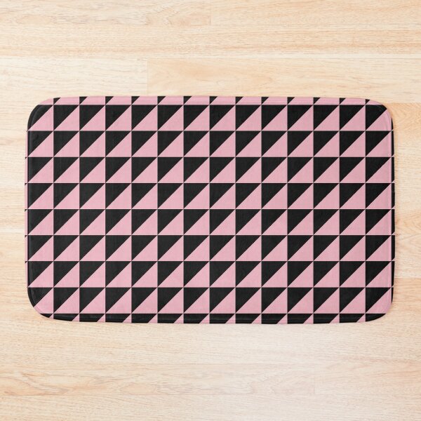 Item preview, Black And Blush Triangle Mosaic Pattern designed and sold by pattern-archive.