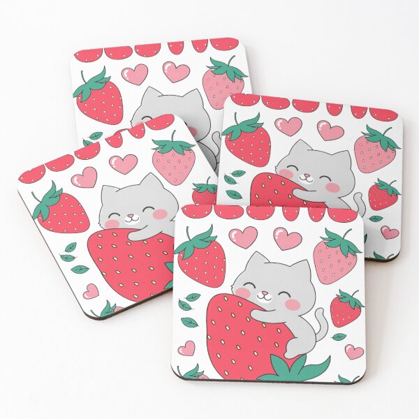 Item preview, Cute Strawberry Cat Bestie designed and sold by MOCH- ART.