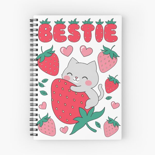 Item preview, Cute Strawberry Cat Bestie designed and sold by moch-vectors.