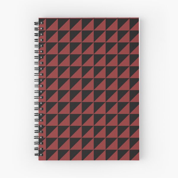 Item preview, Black And Brick Red Triangle Mosaic Pattern designed and sold by pattern-archive.