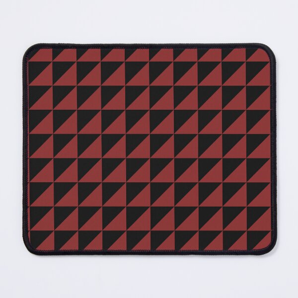 Item preview, Black And Brick Red Triangle Mosaic Pattern designed and sold by pattern-archive.