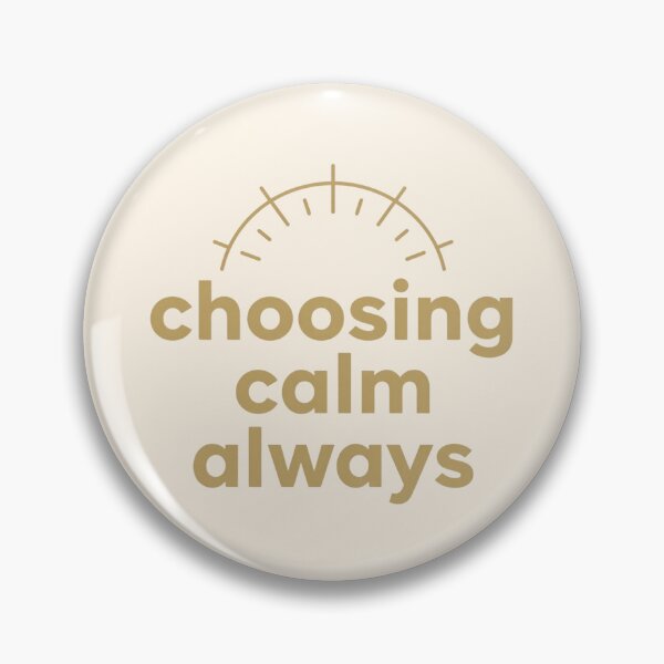 Item preview, Choosing Calm Always – Cozy Minimalist Typography Art designed and sold by CosmicQuietLab.