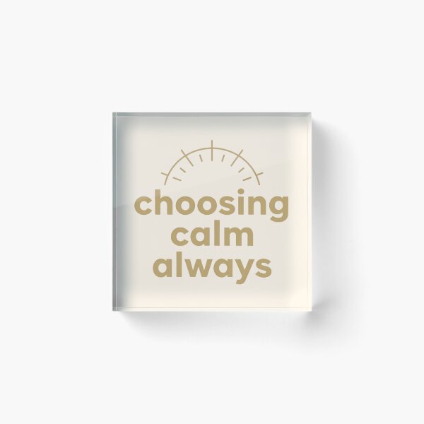 Item preview, Choosing Calm Always – Cozy Minimalist Typography Art designed and sold by CosmicQuietLab.