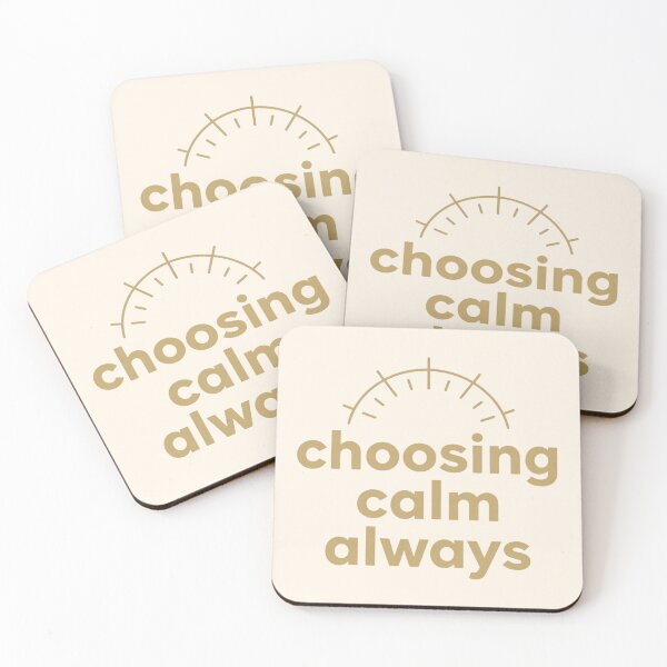 Item preview, Choosing Calm Always – Cozy Minimalist Typography Art designed and sold by CosmicQuietStudio.