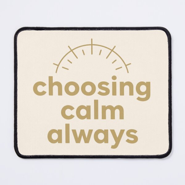 Item preview, Choosing Calm Always – Cozy Minimalist Typography Art designed and sold by CosmicQuietLab.