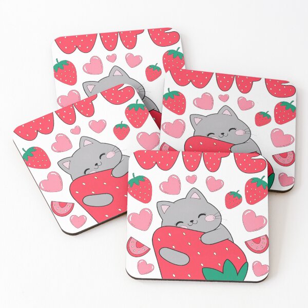 Item preview, Cute Strawberry Cat Wife designed and sold by moch-vectors.