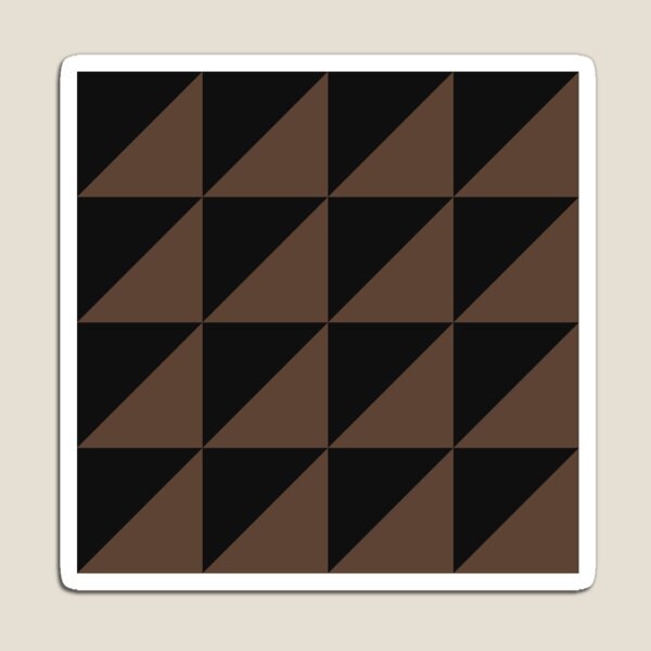 Item preview, Black And Brown Triangle Mosaic Pattern designed and sold by pattern-archive.