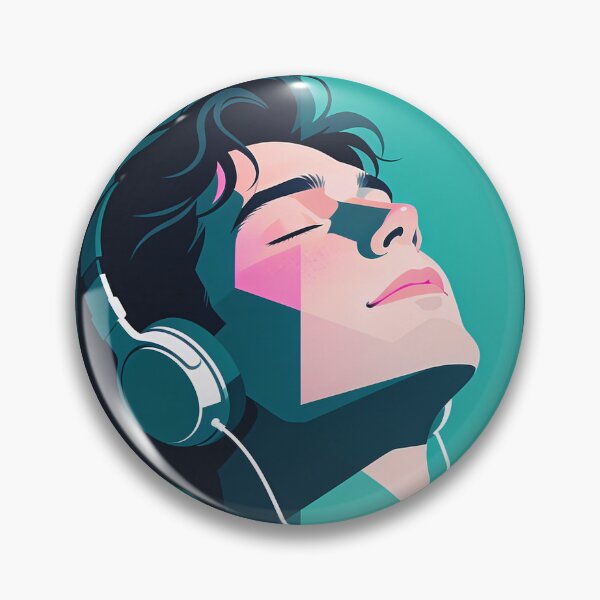 Item preview, Lost in the Rhythm – Minimalist Music Portrait Vector Art designed and sold by KiraChie.