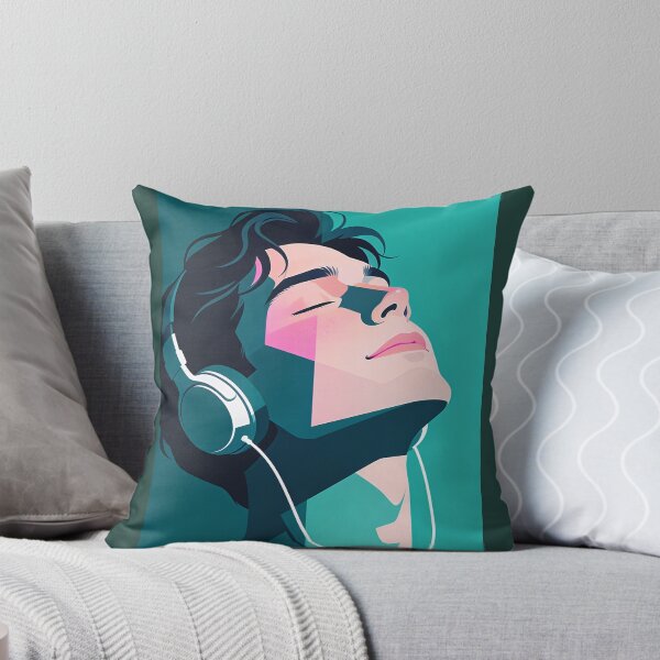 Item preview, Lost in the Rhythm – Minimalist Music Portrait Vector Art designed and sold by KiraChie.