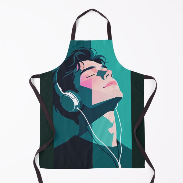 Item preview, Lost in the Rhythm – Minimalist Music Portrait Vector Art designed and sold by KiraChie.