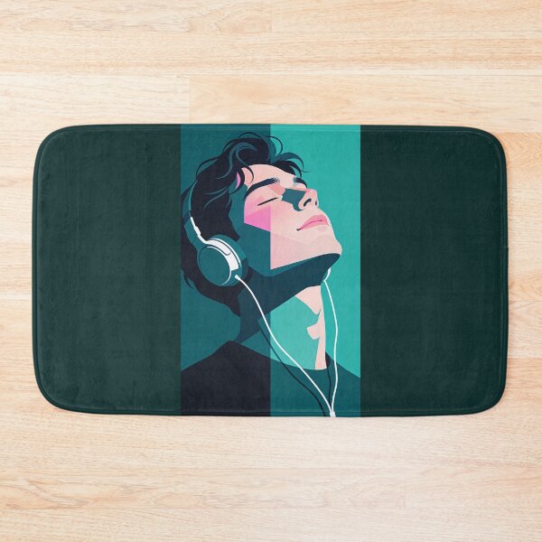 Item preview, Lost in the Rhythm – Minimalist Music Portrait Vector Art designed and sold by KiraChie.