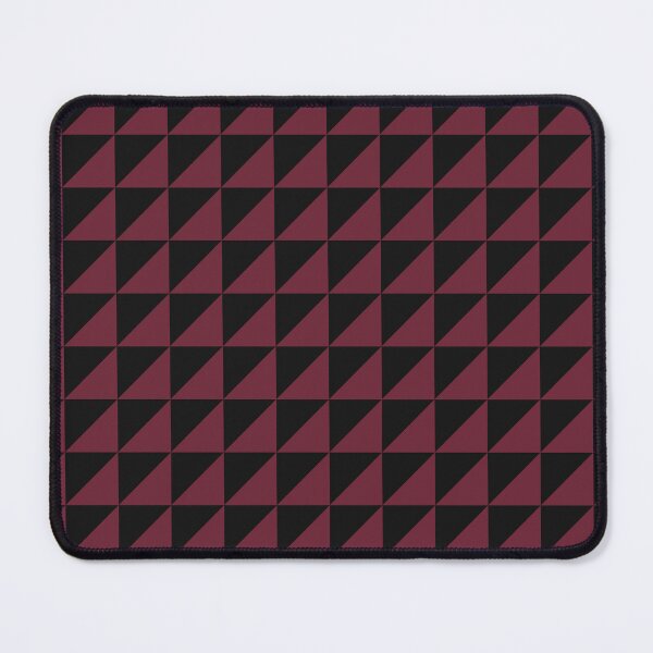 Item preview, Black And Burgundy Triangle Mosaic Pattern designed and sold by pattern-archive.