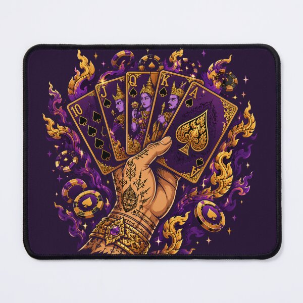 Item preview, Royal Flush — Sak Yant Hand Poker Streetwear Emblem designed and sold by NUFADE.